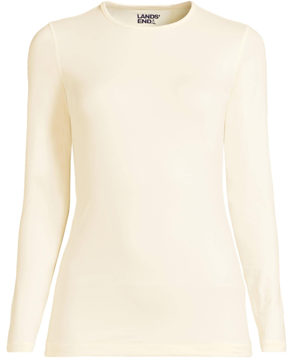 Lands' End Women's Baselayer Cozy Thermaskin Crewneck Top