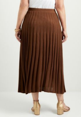 Women's June + Vie Pleated Midi Skirt