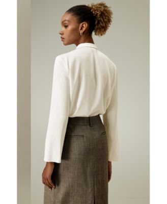 Women's Classic Collar Silk Shirt