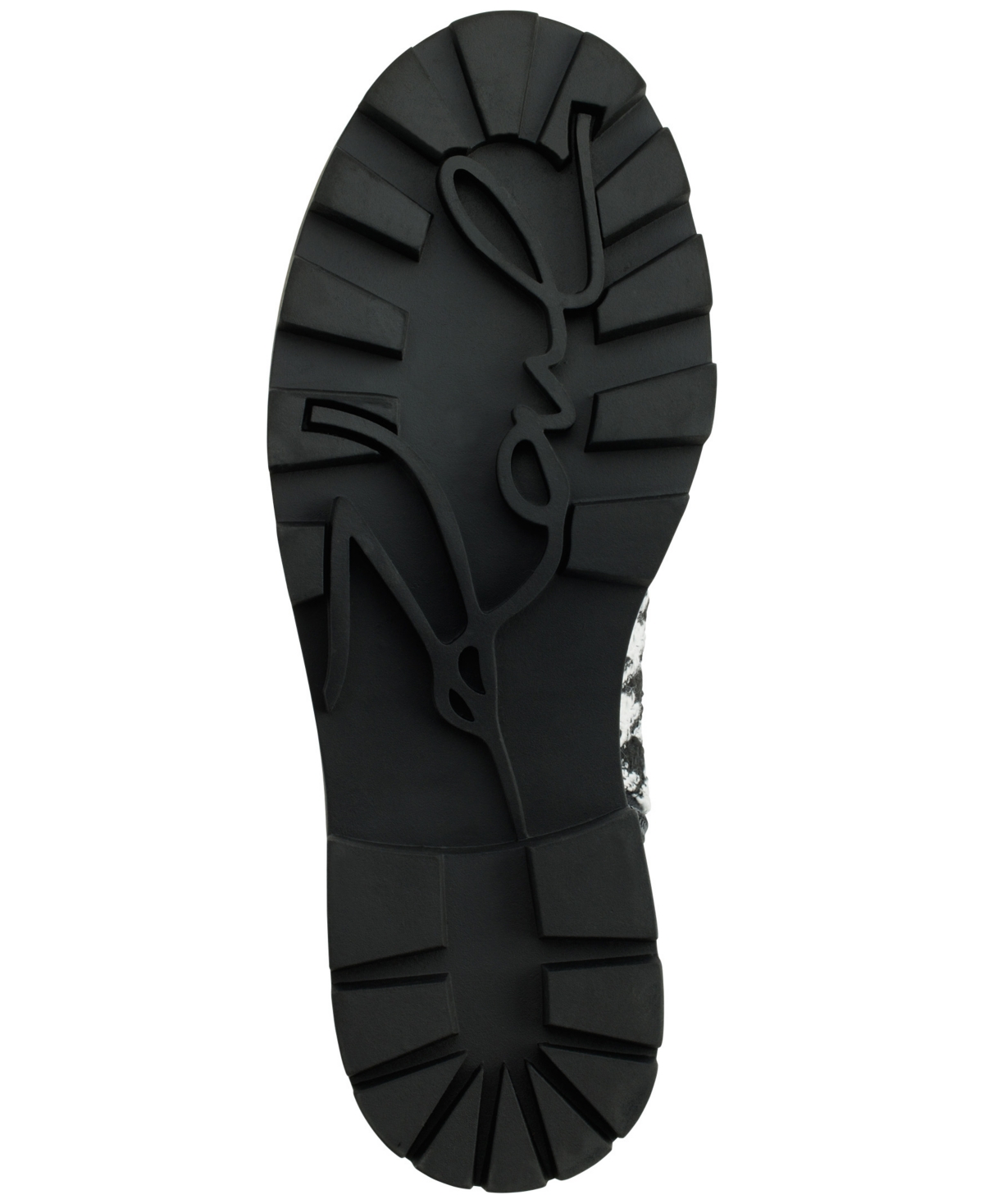 Karl Lagerfeld Paris Makenzie Combat Boot In Black,white