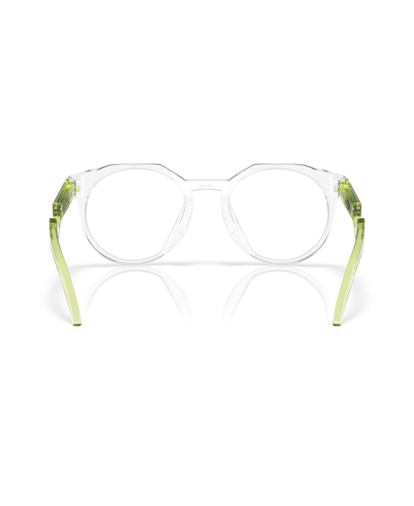 Мужские очки Celine Oakley Man Round Plastic OX8139 Hstn Eyeglasses, цвет: Полированный прозрачный — фото 4