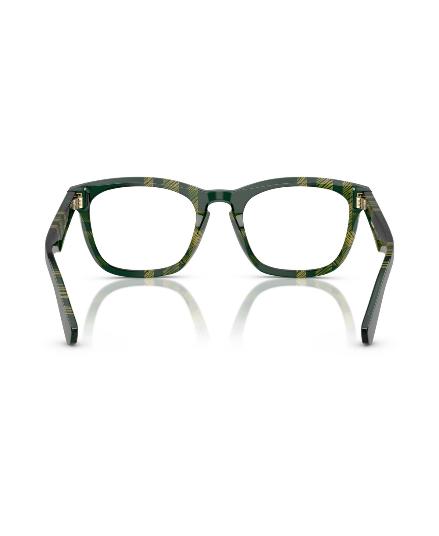 Мужские очки Burberry Man Square Plastic BE2417 Eyeglasses, цвет: Клетчатый зелёный — фото 4