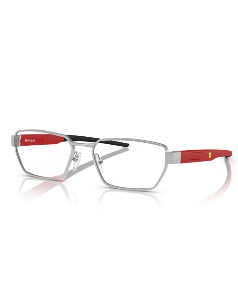 Очки Scuderia Ferrari Unisex Irregular Metal FZ7008 Eyeglasses, цвет: Серебряный