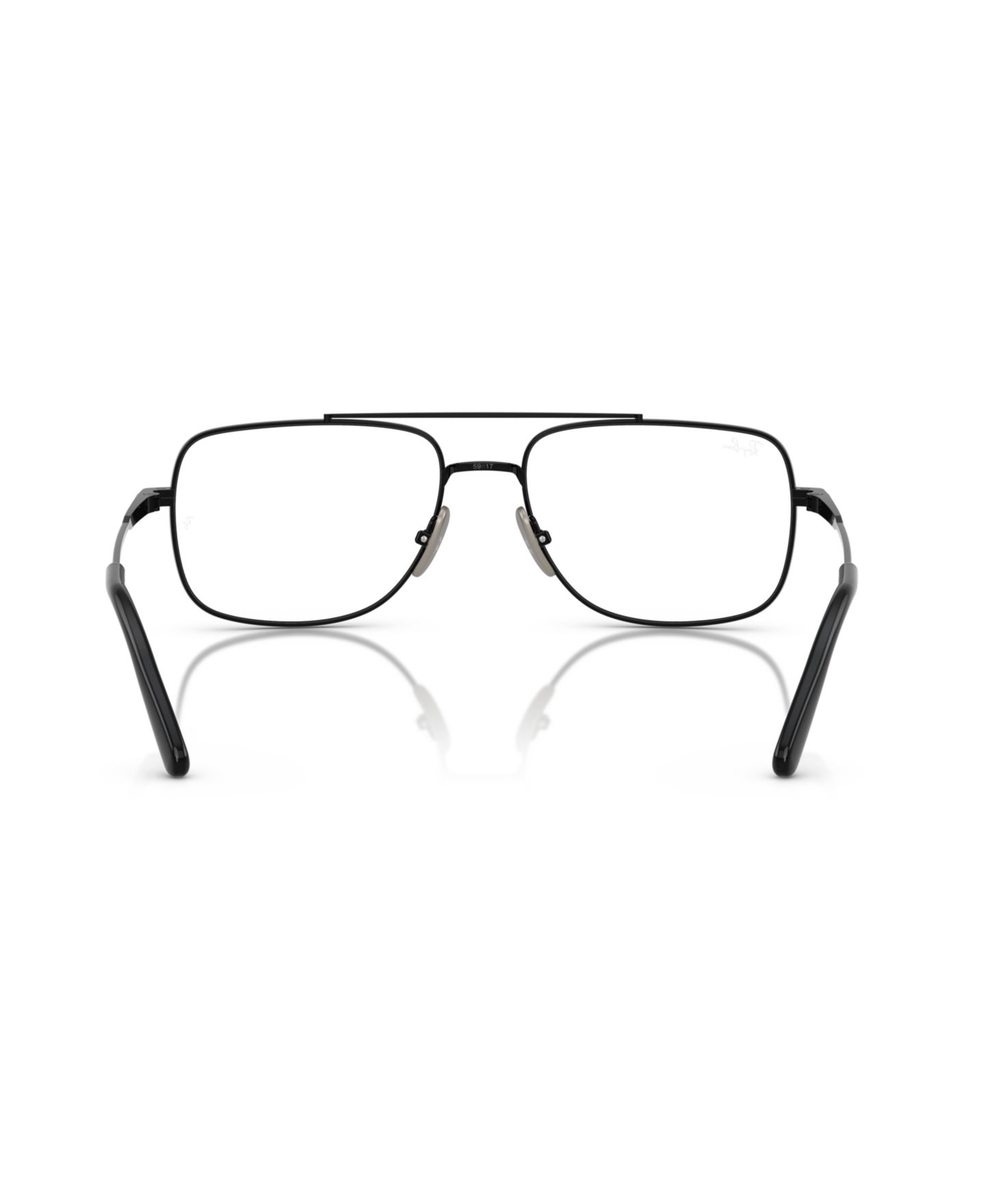 Очки Ray-Ban Unisex Square Titanium RB8797 William Titanium Optics Eyeglasses, цвет: Чёрный — фото 4