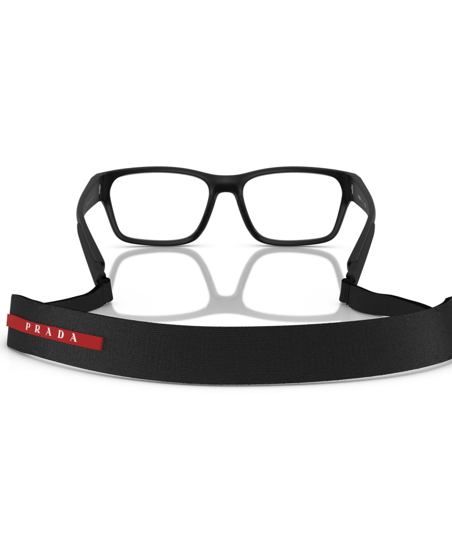 Мужские очки PRADA LINEA ROSSA Man Pillow Plastic PS 03RV Eyeglasses, цвет: Матовый чёрный — фото 4