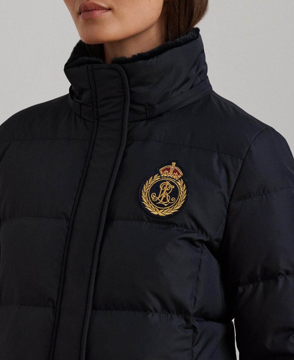 Lauren Ralph Lauren Women's Hooded Crest Puffer Coat