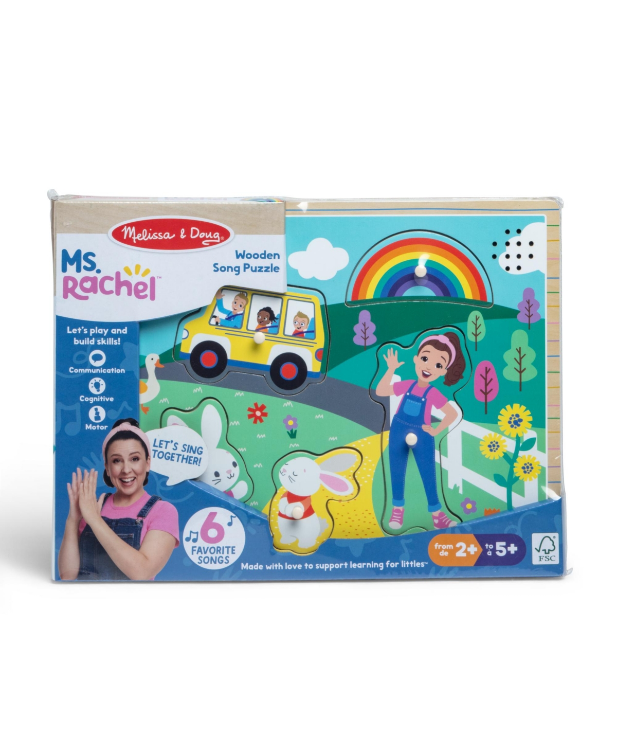 Melissa & Doug Ms. Rachel Sound Puzzle In Multi-color