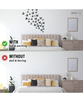 Home 12 pieces (2.95”), 12 pieces (3.35”), 24 pieces (2.95”) 3D Removable DIY Butterfly Wall Decor with 3 Wing Designs (48pcs)