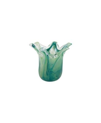 Vietri Onda Glass White Petite Vase