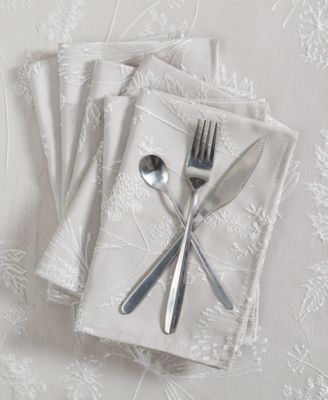 Raised Woven Napkin Set of 6, 18" x 18"