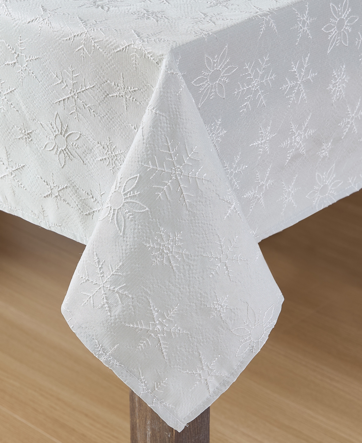 Laura Ashley Raised Woven Tablecloth, 60" X 102" In Multi
