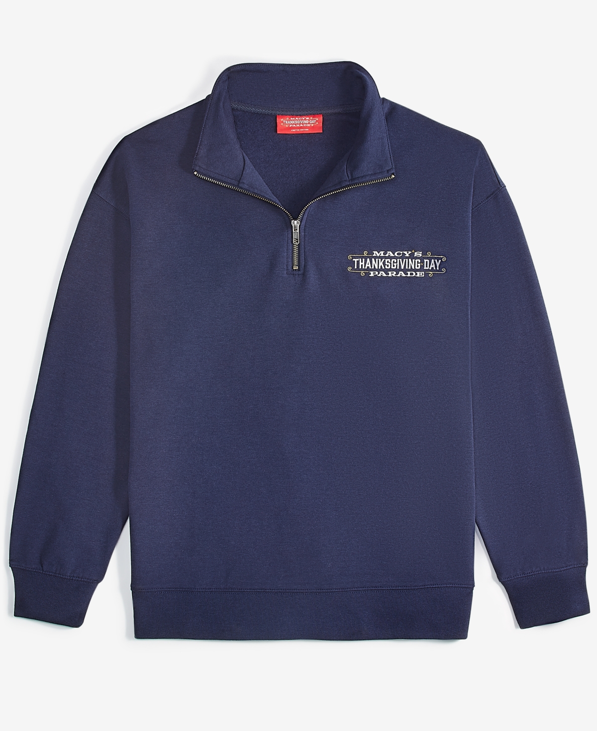 Macy's Thanksgiving Day Parade Unisex Mock-Neck Quarter-Zip Sweatshirt, Created for Macy's