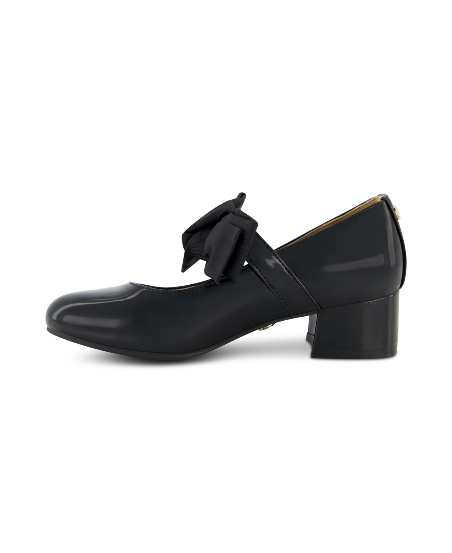 Детские нарядные туфли Sam Edelman Bianca Teddy на каблуке, цвет: Чёрный — фото 2