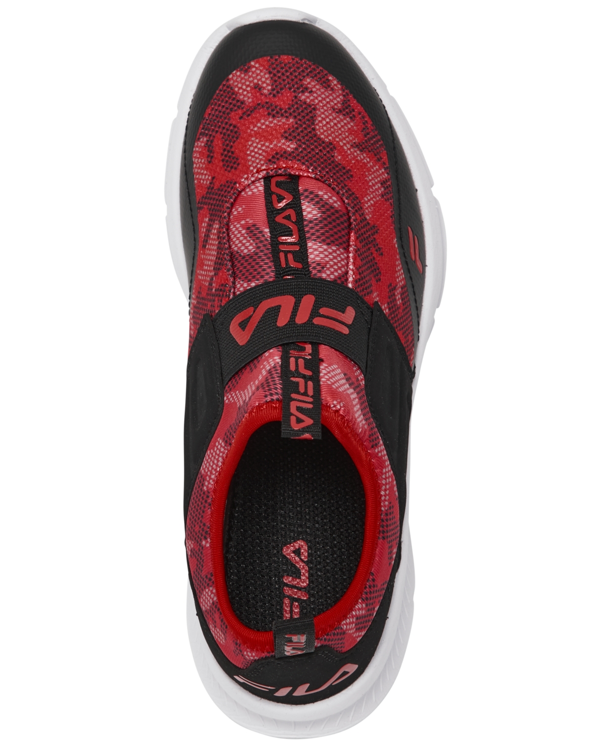 Fila Little Kids Land Buzzer Slip-On Casual Sneakers from Finish Line -Black