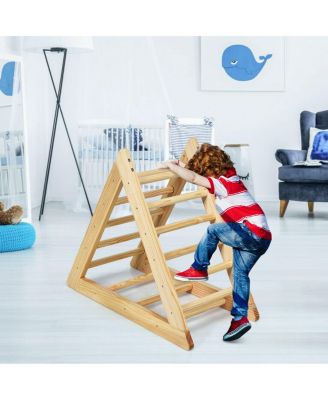 Wooden Triangle Climber for Toddler Step Training