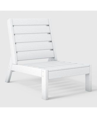 Outdoor HDPE Deep Seating Modular Armless Patio Chair