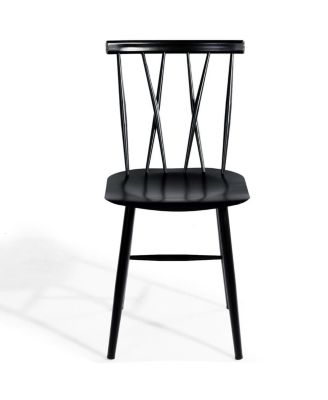 Set of 2 Modern Dining Chairs with Backrest