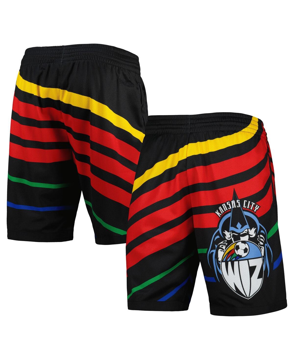 Mitchell & Ness Men's Black Sporting Kansas City Swingman Shorts In Black