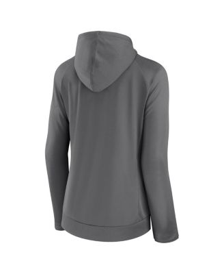 Women's Gray LAFC Iconic Raglan Full-Zip Hoodie