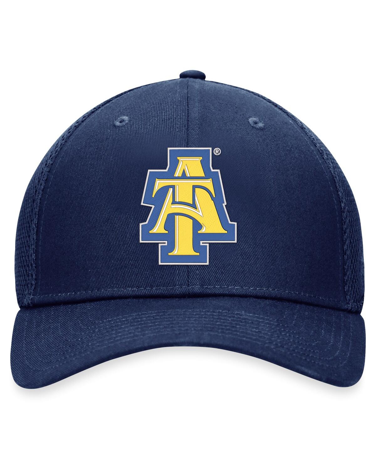 Top Of The World Men's Navy North Carolina A T Aggies Spacer Flex Hat In Navy