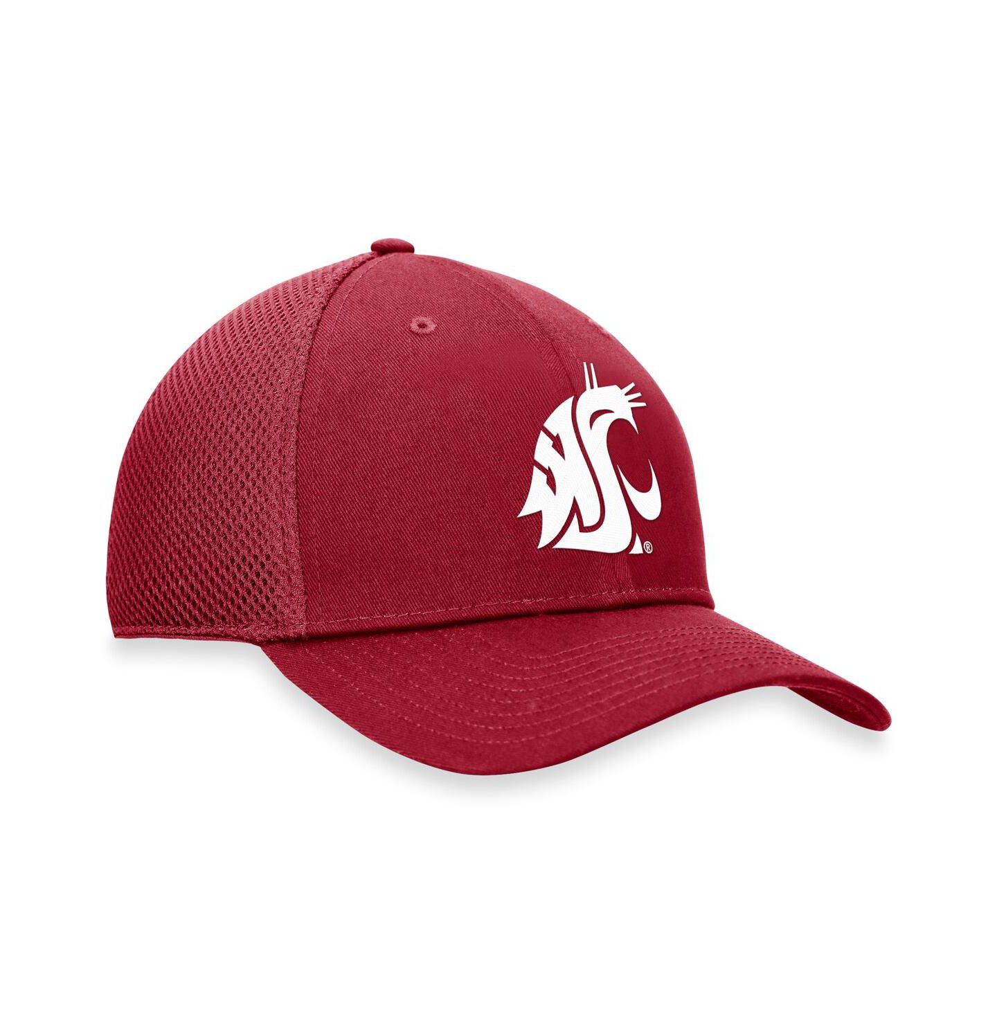 Мужская кепка Top of the World Crimson Washington State Cougars Spacer Flex Hat — фото 3
