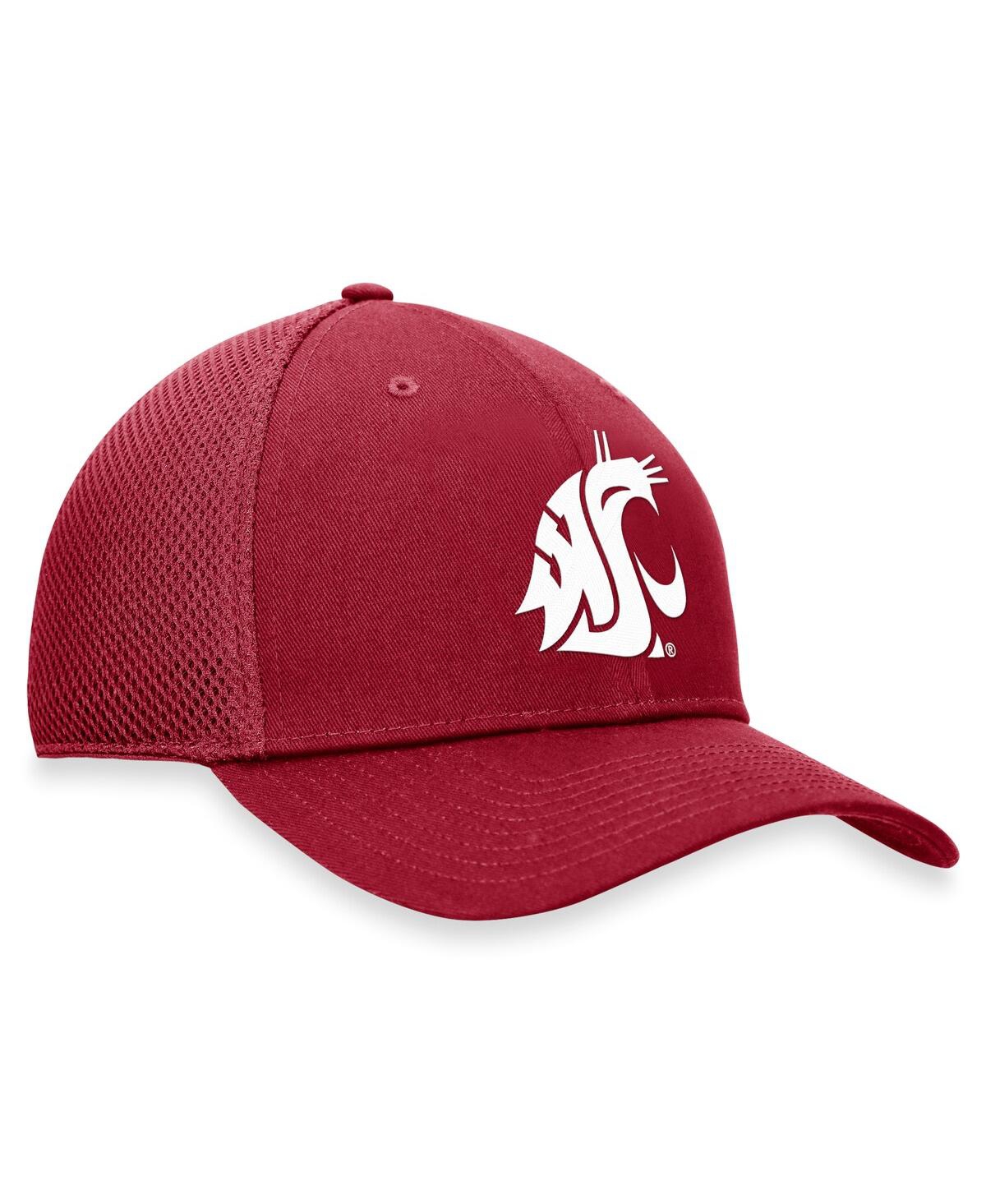 Top Of The World Men's Crimson Washington State Cougars Spacer Flex Hat In Crimson