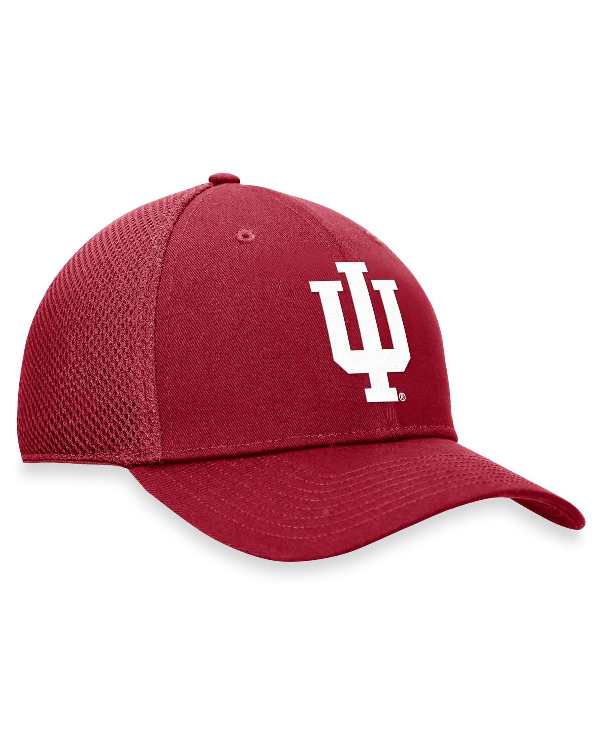 Top Of The World Men's Crimson Indiana Hoosiers Spacer Flex Hat In Crimson