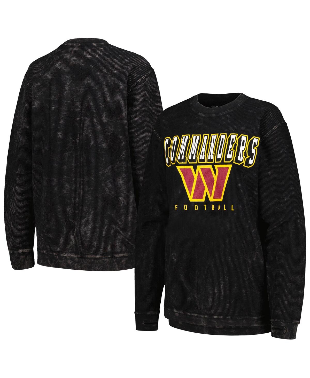 G-iii 4Her by Carl Banks Women's Black Washington Commanders Comfy Cord Pullover Sweatshirt - Black