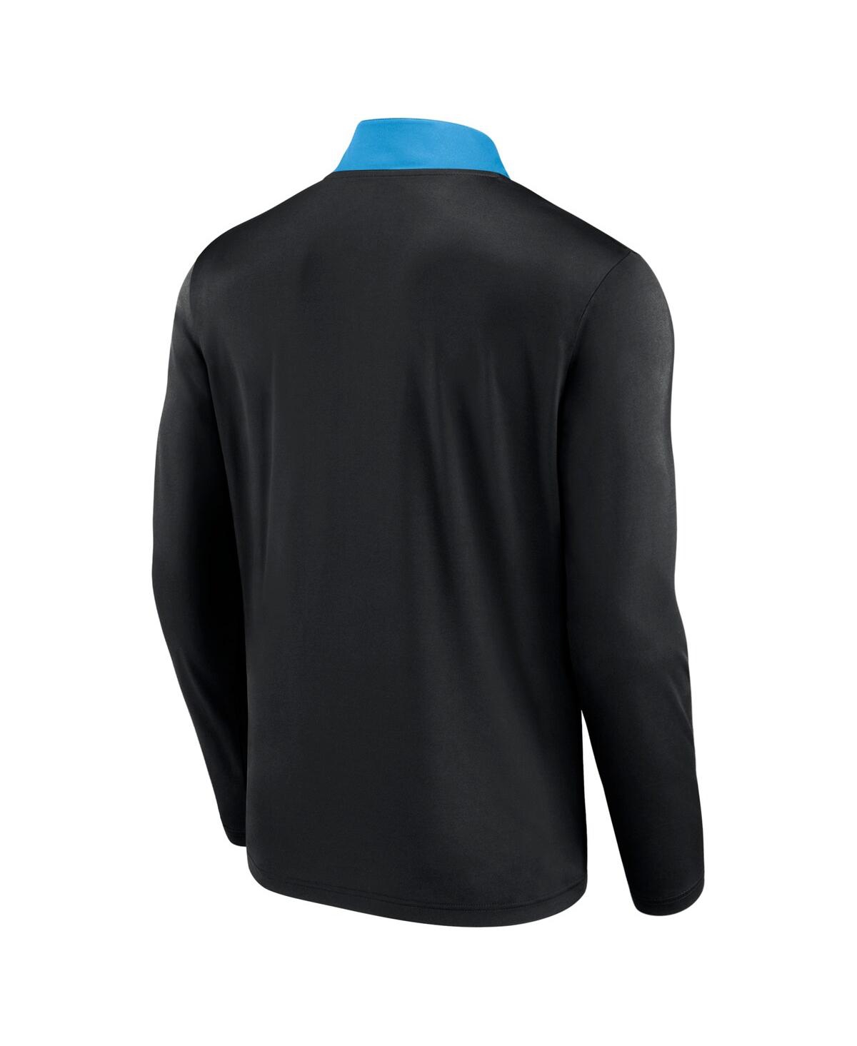 Fanatics Men's Black Miami Marlins Unstoppable Quarter-zip Top In Black