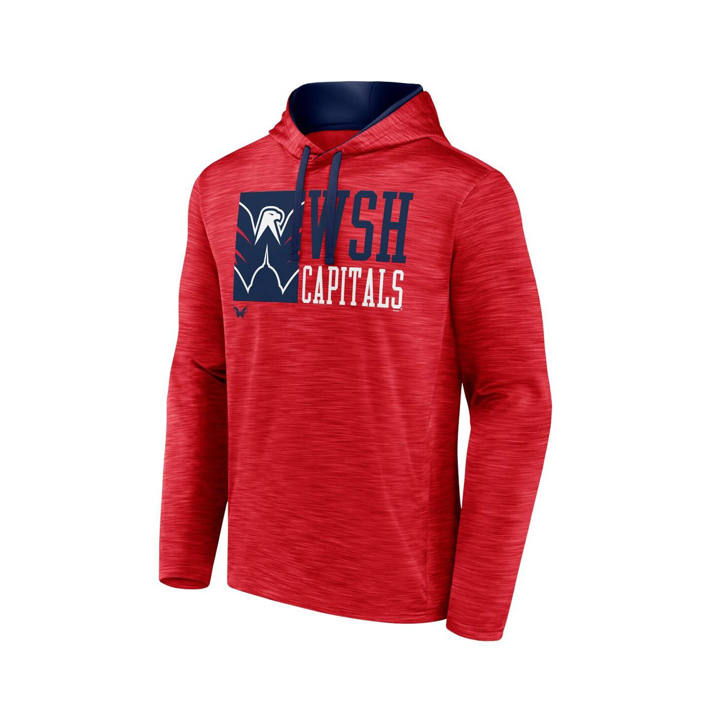 Мужское худи Fanatics Red Washington Capitals Never Quit Pullover — фото 2