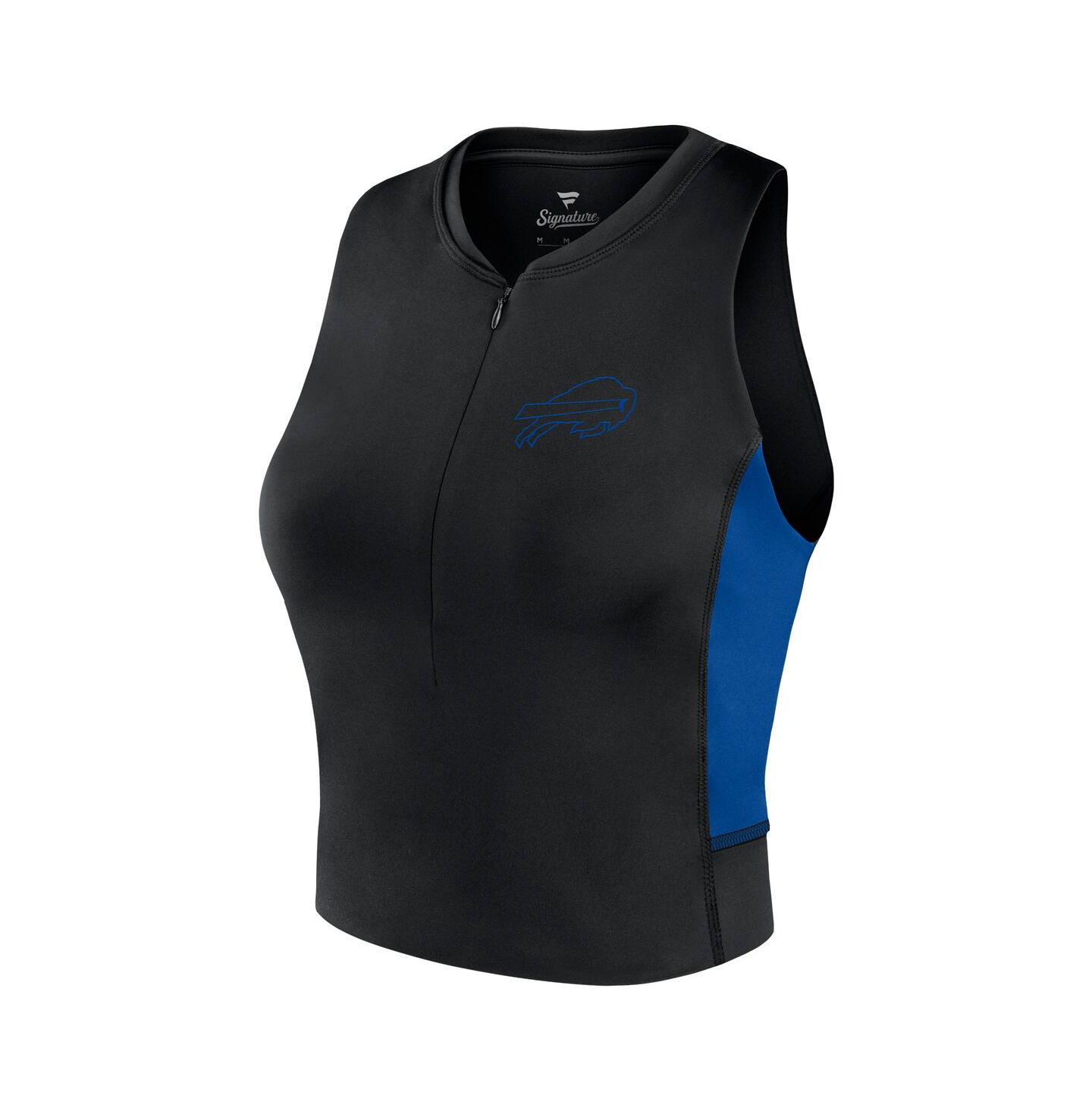 Женский топ Fanatics Black Buffalo Bills Studio Fitted Gym — фото 2