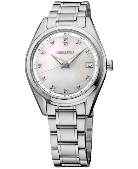 Женские часы Seiko Stainless Steel Bracelet Watch 32mm
