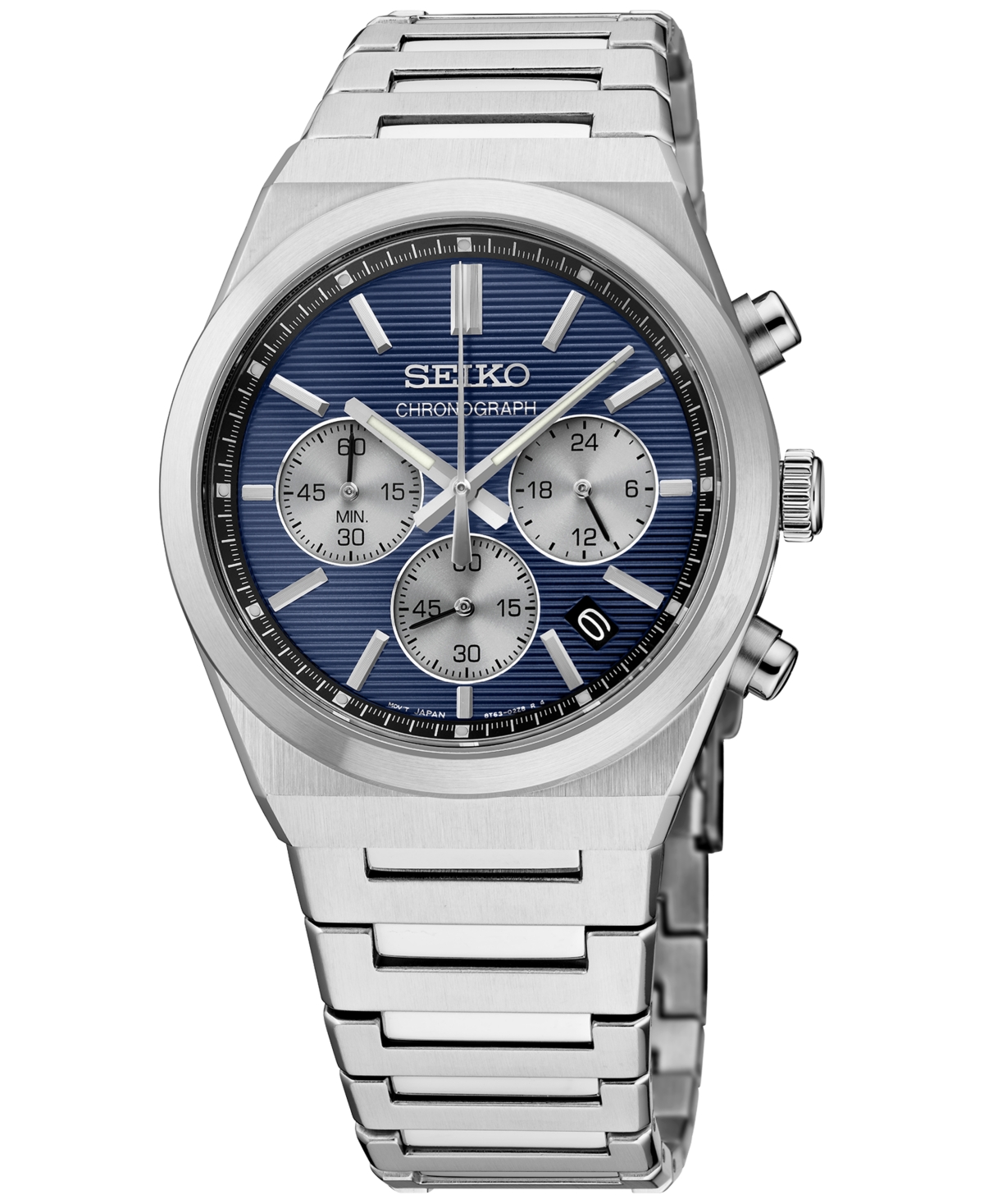 Men's Chronograph Essentials Stainless Steel Bracelet Watch 40mm - Blue