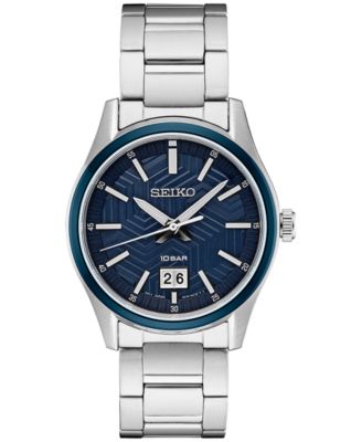 Seiko - Men's Essentials Stainless Steel Bracelet Watch 40mm