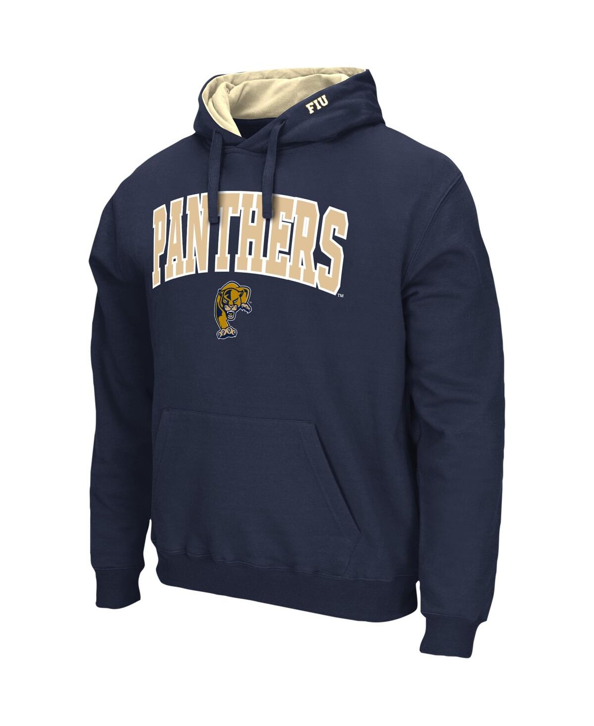 Colosseum Men's Navy Longwood Lancers Isle Pullover Hoodie In Navy