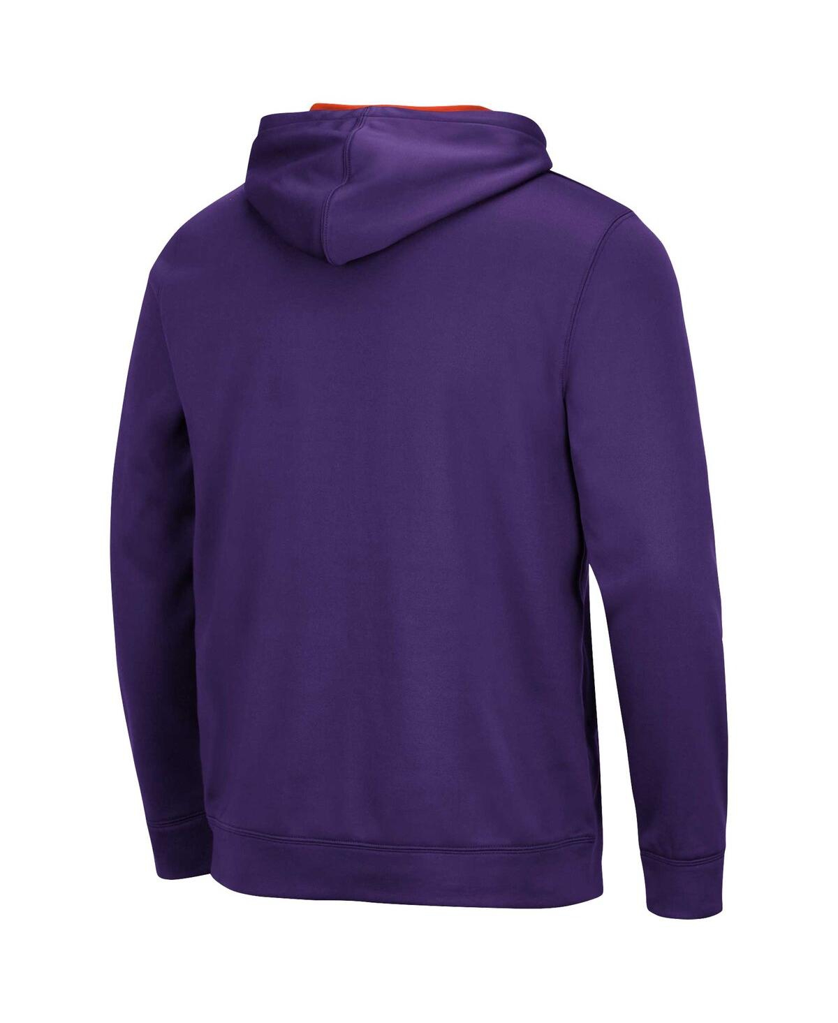 Colosseum Men's Purple Clemson Tigers Arch Logo 3.0 Pullover Hoodie In Purple