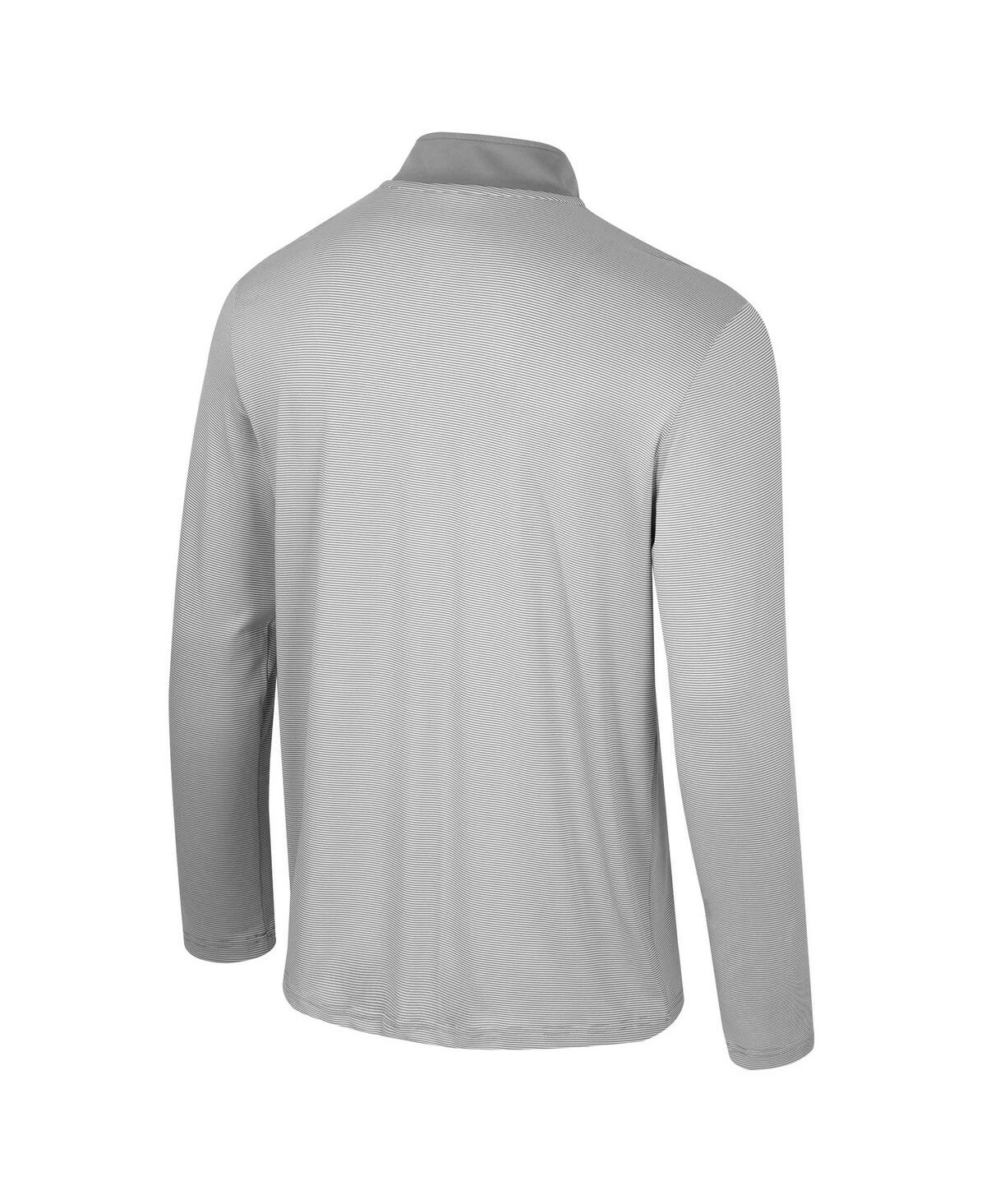 Colosseum Men's Gray Colorado Buffaloes Tuck Quarter-zip Top In Gray