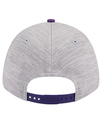 Men's Heather Gray/Purple Los Angeles Lakers Active Digi-Tech Two-Tone 9FORTY Adjustable Hat