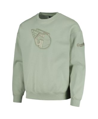 Men's Green Cleveland Guardians Neutral Drop Shoulder Pullover Sweatshirt