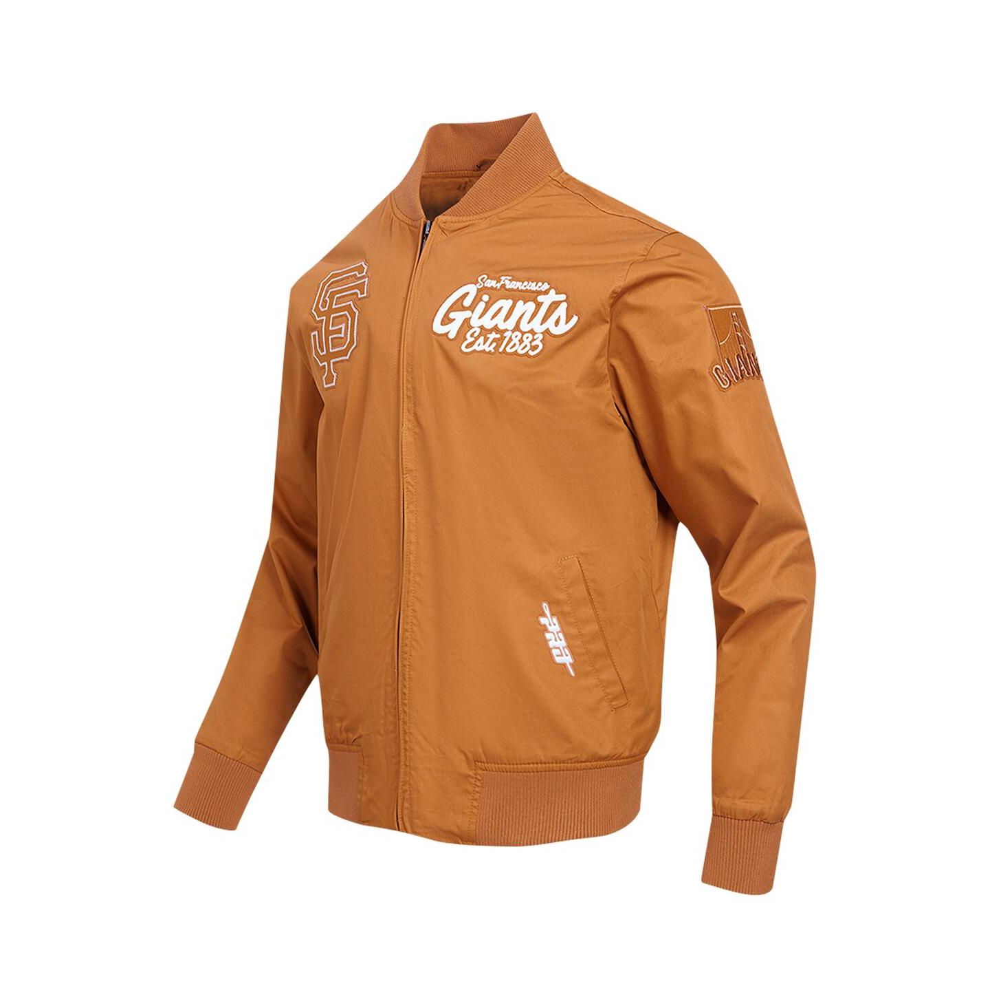 Мужская куртка Pro Standard Brown San Francisco Giants Paint The City Twill Full-Zip — фото 2