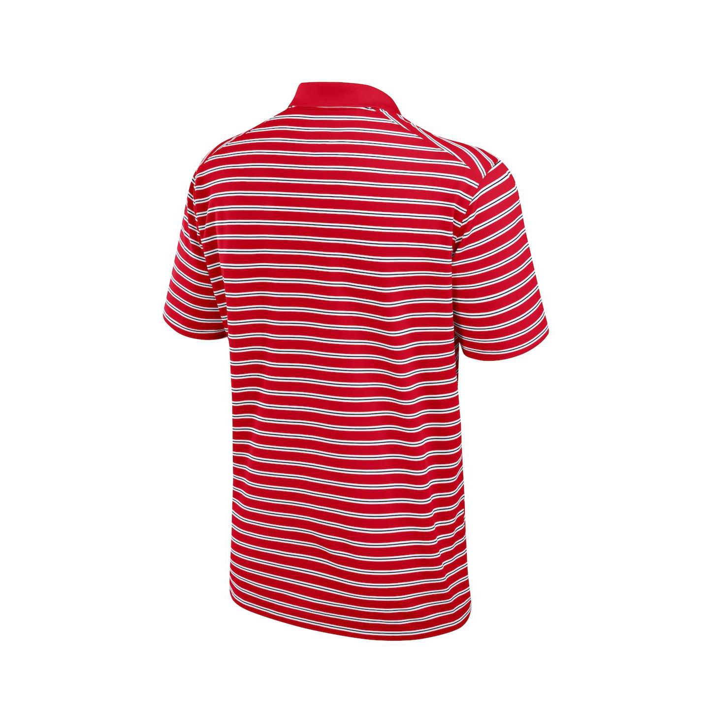 Мужское поло Nike Georgia Bulldogs Primetime Victory Striped Performance Polo, цвет: Чёрный / Белый — фото 5