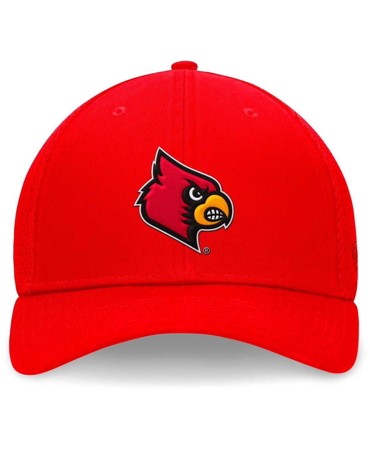 Top Of The World Men's Red Louisville Cardinals Spacer Flex Hat In Red