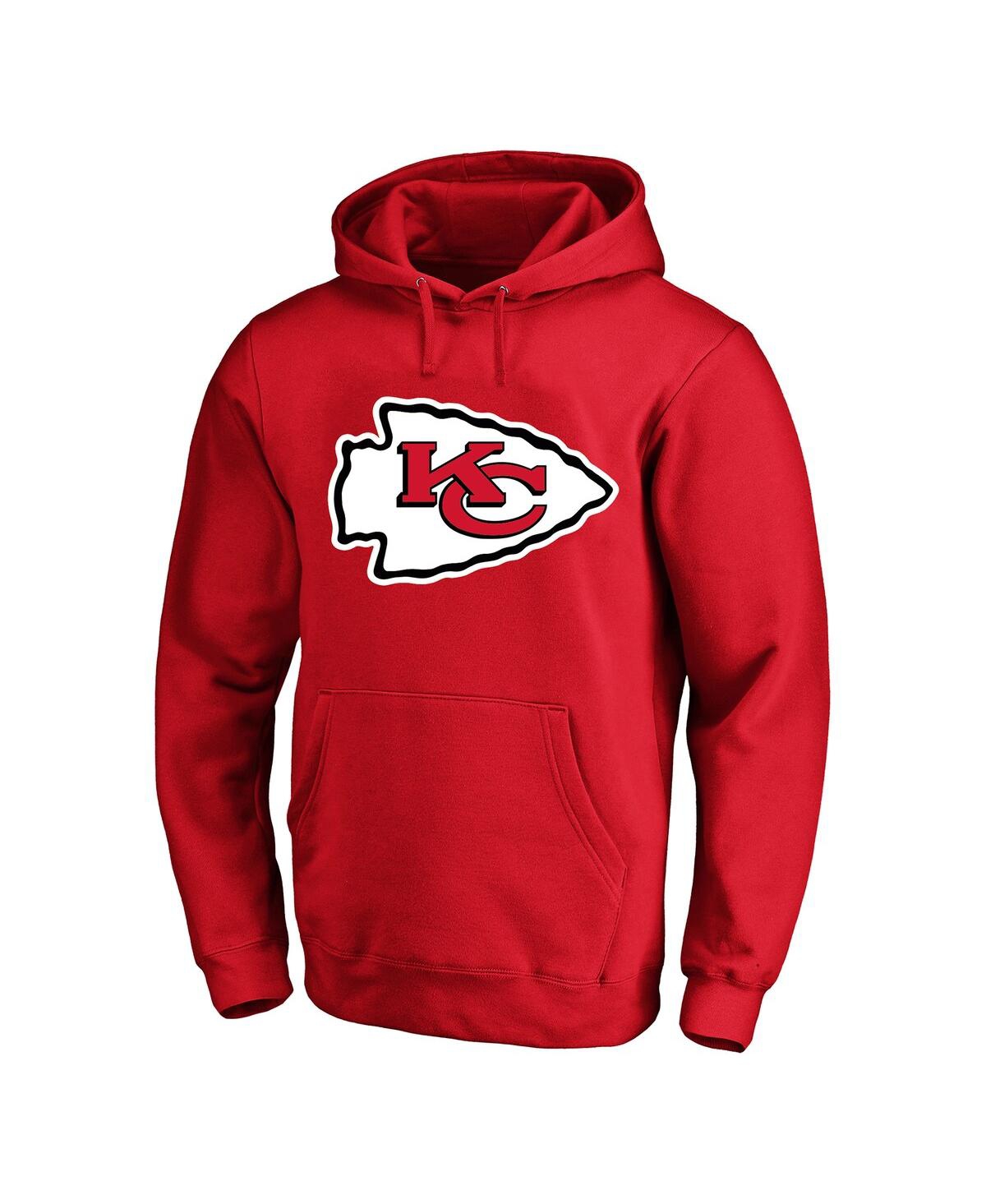 Fanatics Men's Travis Kelce Red Kansas City Chiefs Big Tall Name Number Fleece Pullover Hoodie In Red