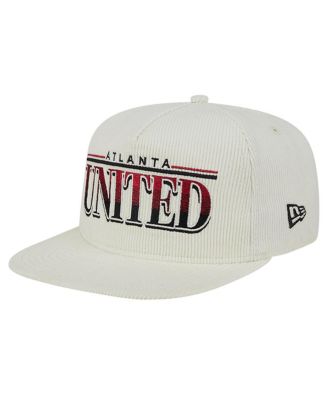 Men's White Atlanta United FC Throwback Corduroy Golfer Adjustable Hat