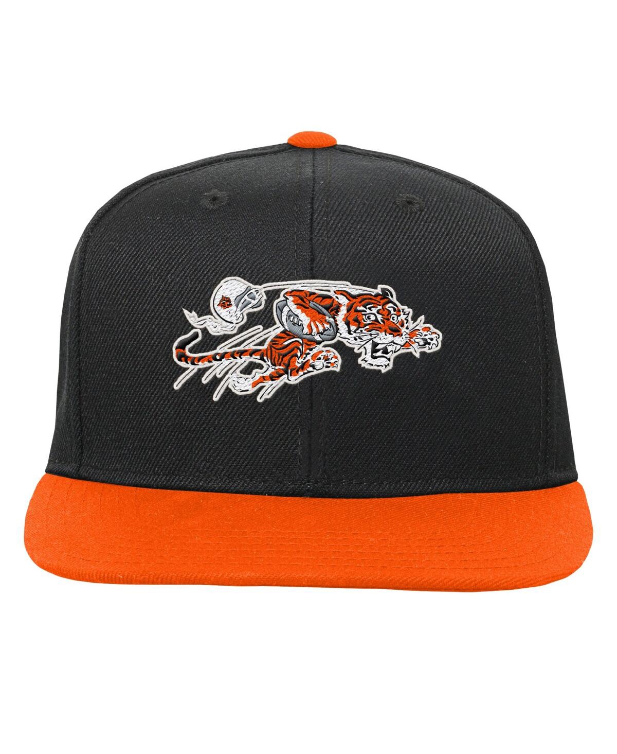 Mitchell & Ness Big Boys And Girls Black Cincinnati Bengals Team Two-tone Snapback Hat