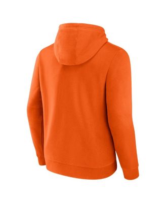 Men's Orange Anaheim Ducks Primary Logo Fleece Pullover Hoodie