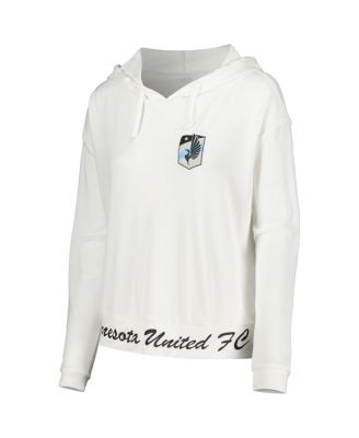 Women's White Minnesota United FC Accord Hoodie Long Sleeve Top