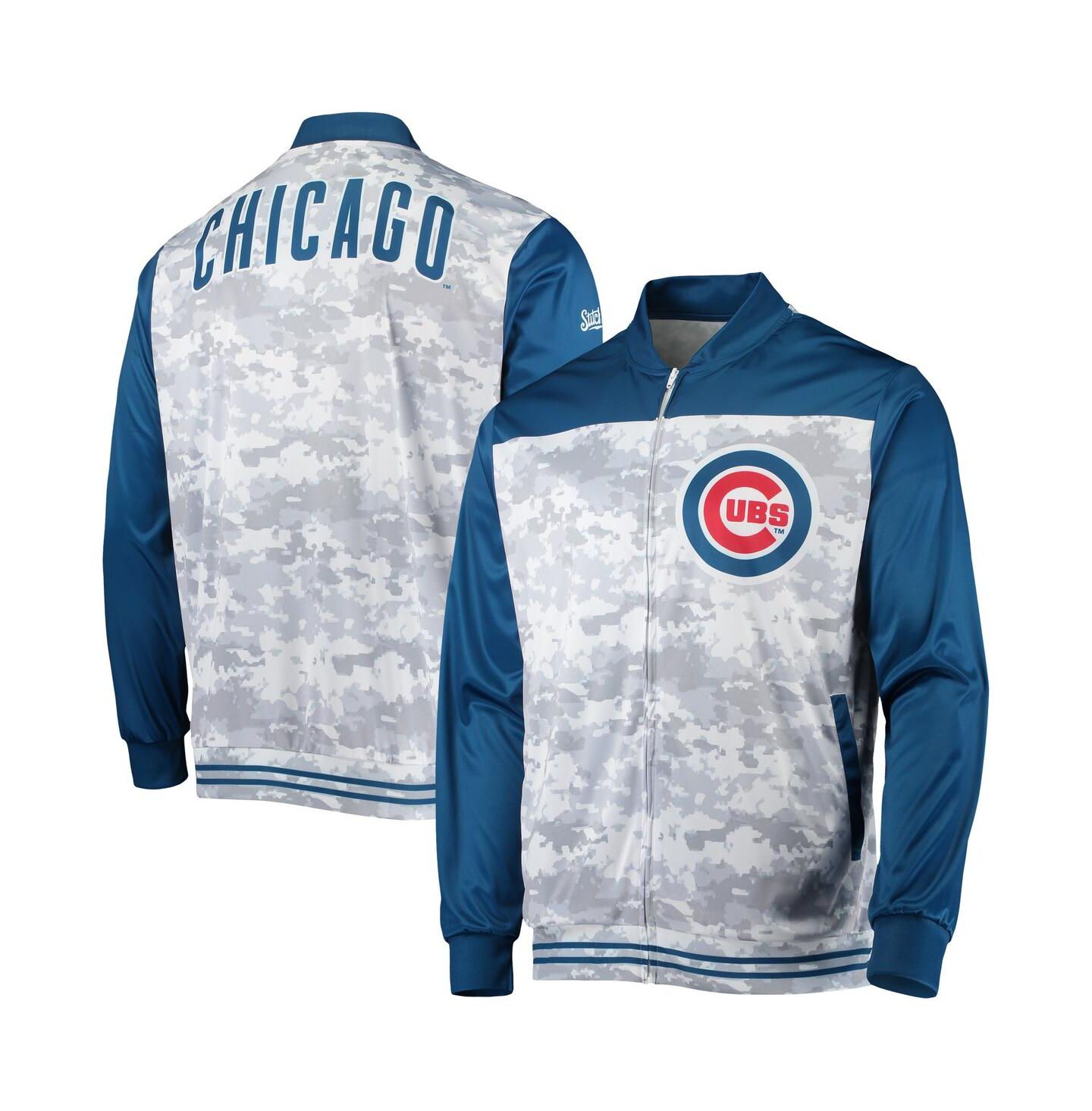 Мужская куртка Stitches Royal Chicago Cubs Camo Full-Zip — фото 1