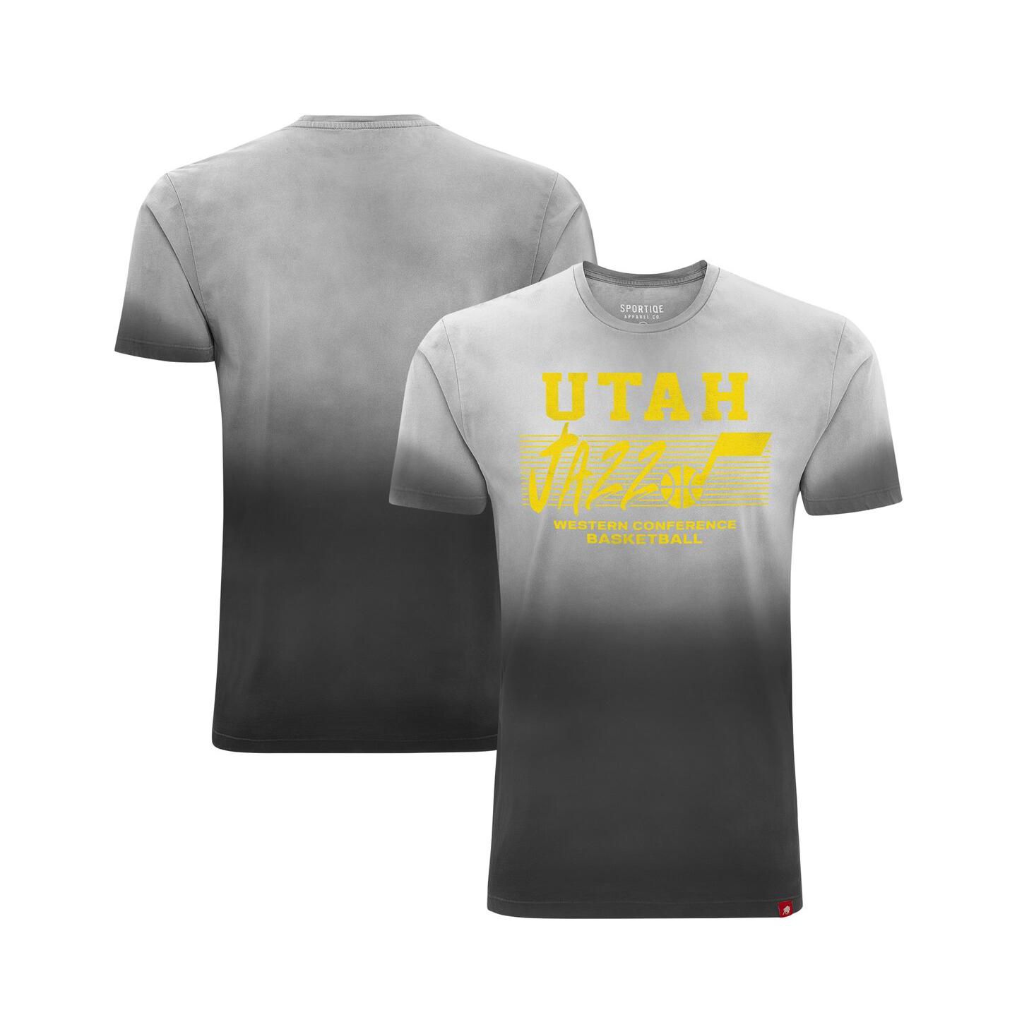 Футболка Sportiqe Black Utah Jazz Bingham Sun-Fade — фото 1