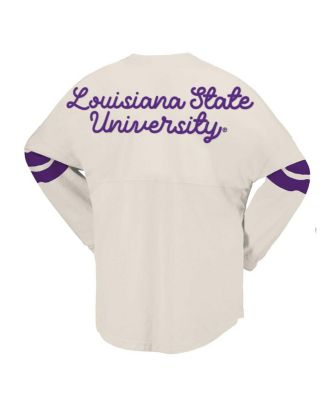 Women's Cream LSU Tigers Oversized T-Shirt